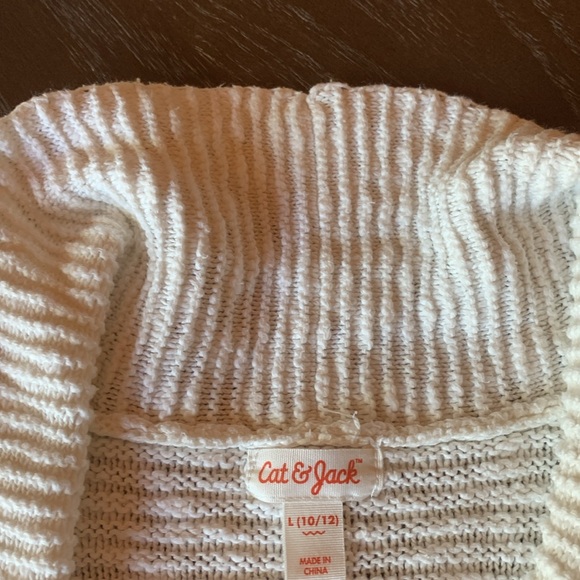 Girl’s Cat & Jack open front cardigan sweater size Large 10 / 12 - Picture 11 of 17